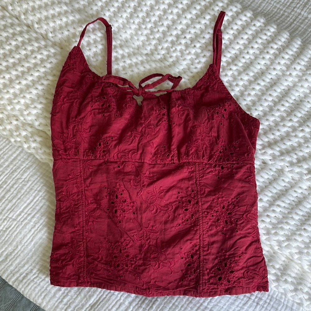 ABERCROMBIE Eyelet Lace Women's Top